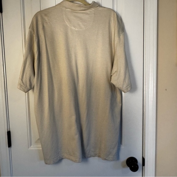 Izod Tan Polo Shirt Classic Knit Short Sleeve - Picture 4 of 7